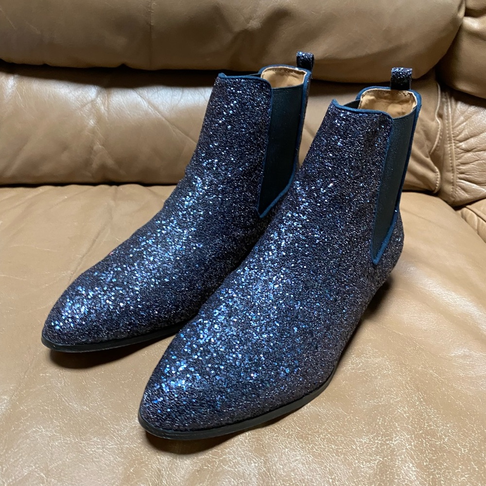 JCrew Sparkle Booties Size 9